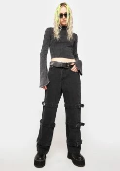 Deals π The Ragged Priest Bottoms Buckle Denim π Jeans π 8 The Ragged Priest Bottoms Buckle Denim Jeans
