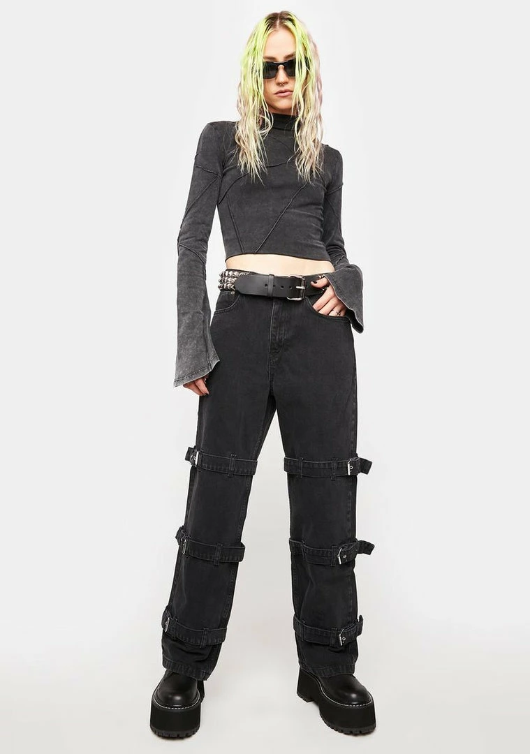 Deals π The Ragged Priest Bottoms Buckle Denim π Jeans π 5 The Ragged Priest Bottoms Buckle Denim Jeans