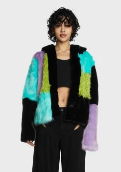 The Ragged Priest Brat Faux Fur Jacket