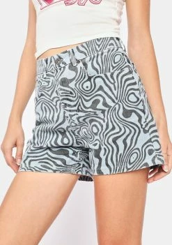 The Ragged Priest Radio Denim Shorts