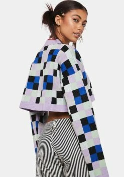 Best reviews of 🔥 The Ragged Priest Mainframe Checkered Sweater Tops 👏 9 The Ragged Priest Mainframe Checkered Sweater Tops