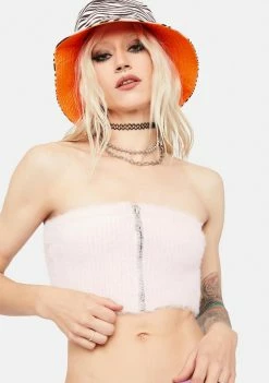 The Ragged Priest Tops Sensation Fuzzy Bandeau Top