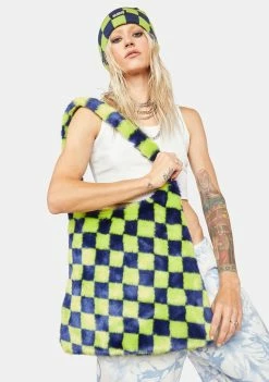 The Ragged Priest Dizzy Checkered Tote Bag