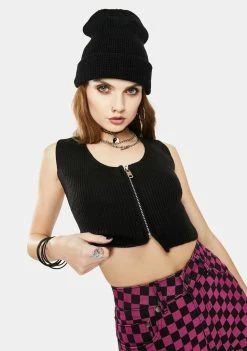 The Ragged Priest Tops Mind Zip Tank Top