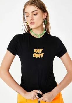 The Ragged Priest Eat Dirt Ringer Tee Tops