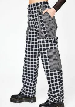 Buy π₯ The Ragged Priest Bottoms Grid Combat Trousers π€© 8 The Ragged Priest Bottoms Grid Combat Trousers