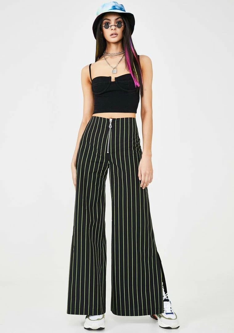Buy π The Ragged Priest Cyber Pinstripe Pants Bottoms β¨ 6 The Ragged Priest Cyber Pinstripe Pants Bottoms