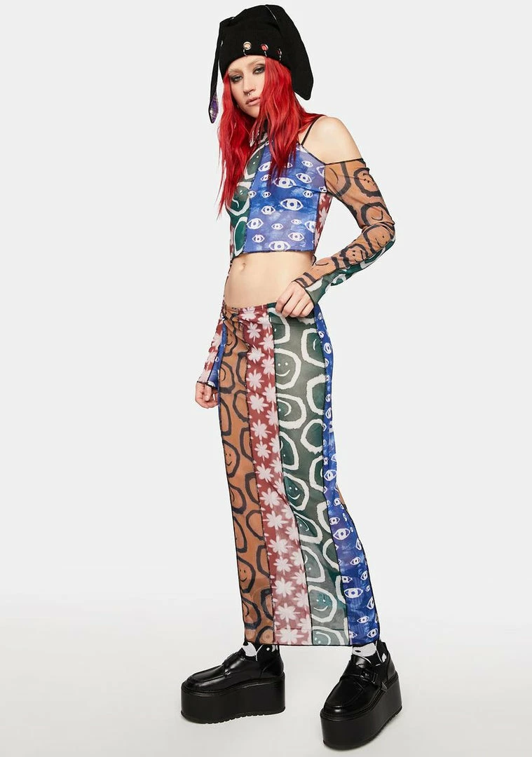 Buy 😍 The Ragged Priest Quantum Mesh Mini 👗 Skirt Midi 👗 Skirt ❤️ 4 The Ragged Priest Quantum Mesh Mini Skirt Midi Skirt