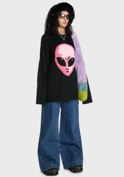 The Ragged Priest Bottoms Mid Blue Sweeper Jeans