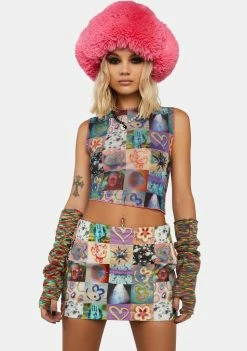 The Ragged Priest Montage Mini Skirt