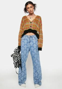 The Ragged Priest Tops Synth Knit Cardigan