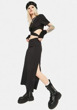 Coupon 👍 The Ragged Priest 👗 Dresses Hidden Cutout Midi 👗 Dress 😀 8 The Ragged Priest Dresses Hidden Cutout Midi Dress