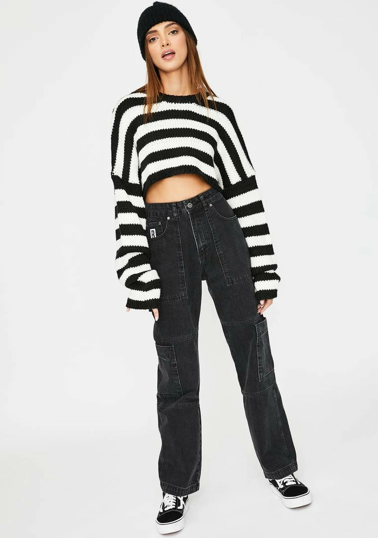 Wholesale ⌛ The Ragged Priest Cheat Crop Sweater Tops 👏 5 The Ragged Priest Cheat Crop Sweater Tops
