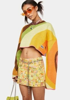 The Ragged Priest Sleaze Knit Cropped Sweater