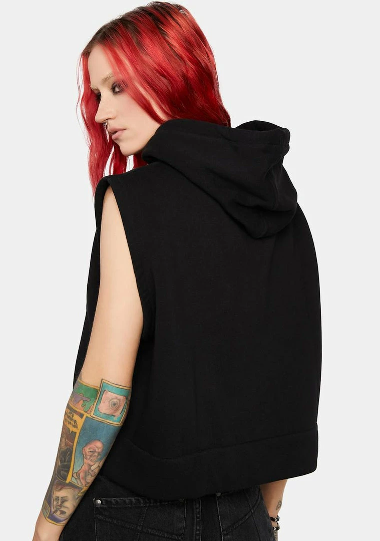 Outlet ๐ฏ The Ragged Priest Raw Hoodie Vest Tops โ๏ธ 6 The Ragged Priest Raw Hoodie Vest Tops