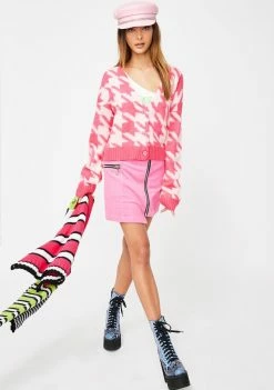 Cheap π The Ragged Priest Girlfriend Houndstooth Cardigan π 8 The Ragged Priest Girlfriend Houndstooth Cardigan