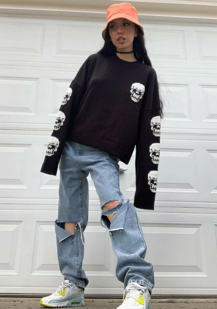Best Sale ⌛ The Ragged Priest Creator Knit Sweater 🧨 5 The Ragged Priest Creator Knit Sweater