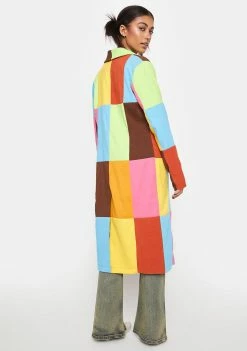 The Ragged Priest Dealer Patchwork Longline Jacket Outerwear