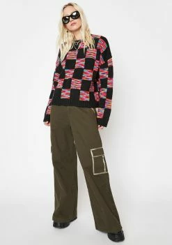 Budget 👏 The Ragged Priest Mainframe Knit Sweater Tops 🎁 8 The Ragged Priest Mainframe Knit Sweater Tops