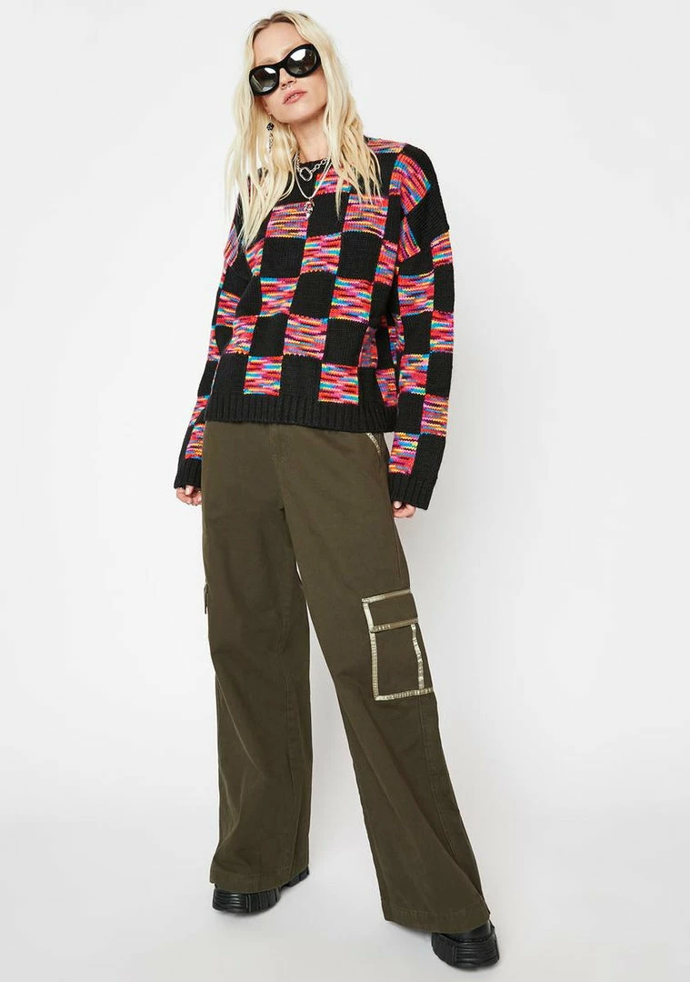 Budget 👏 The Ragged Priest Mainframe Knit Sweater Tops 🎁 5 The Ragged Priest Mainframe Knit Sweater Tops