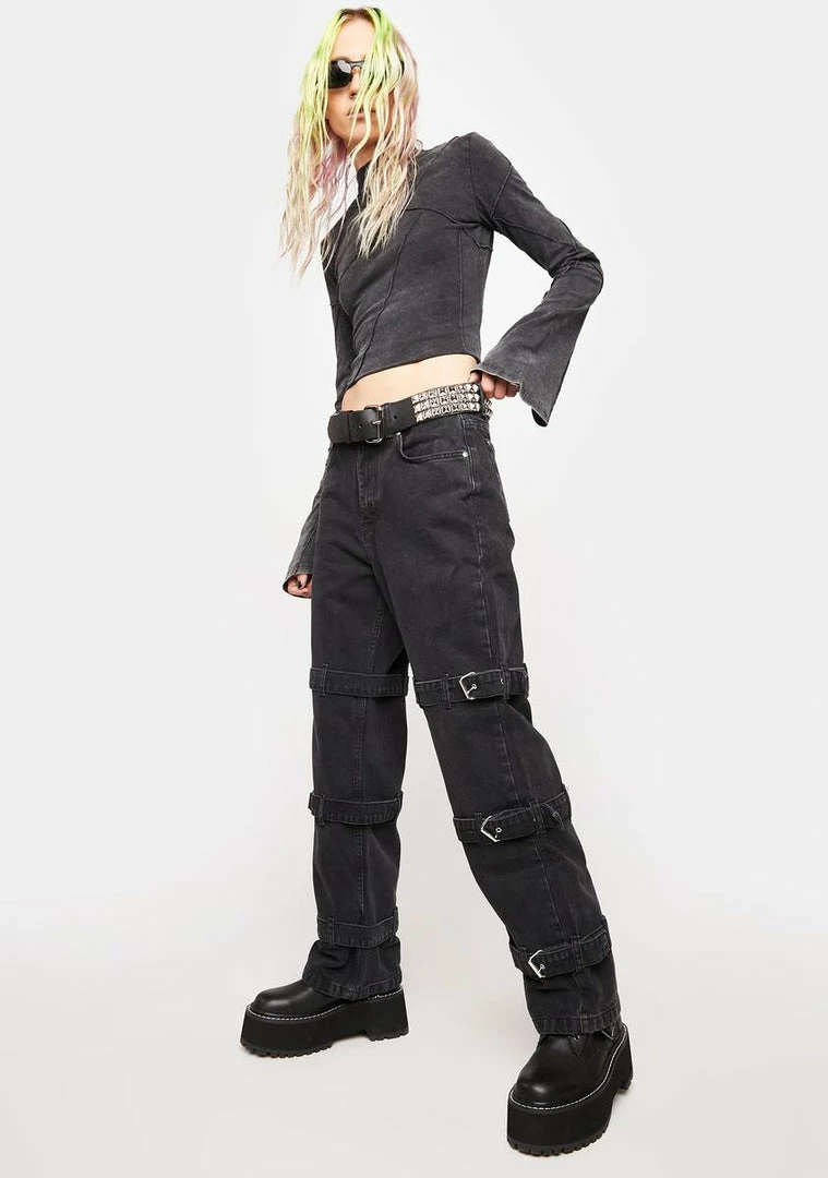 Deals π The Ragged Priest Bottoms Buckle Denim π Jeans π 4 The Ragged Priest Bottoms Buckle Denim Jeans