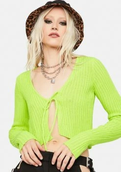 The Ragged Priest Desire Ribbed Knit Crop Top