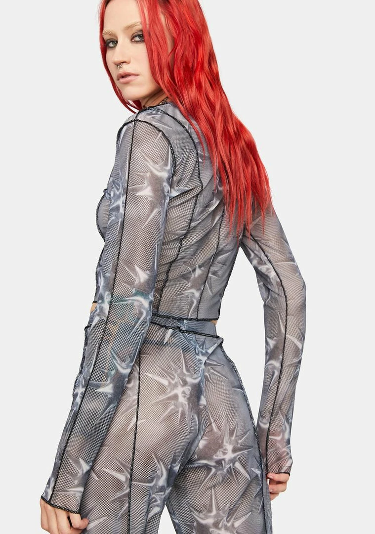 Cheap ๐ฅ The Ragged Priest Voyager Mesh Crop Top โ๏ธ 6 The Ragged Priest Voyager Mesh Crop Top