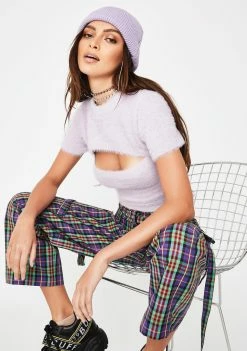 The Ragged Priest Tops Bliss Fuzzy Crop Top