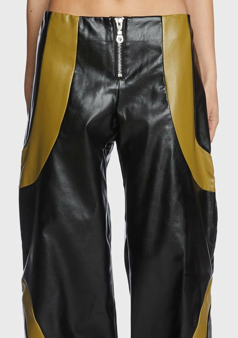 Brand new π The Ragged Priest Factory Vegan Leather Trousers 𧨠4 The Ragged Priest Factory Vegan Leather Trousers