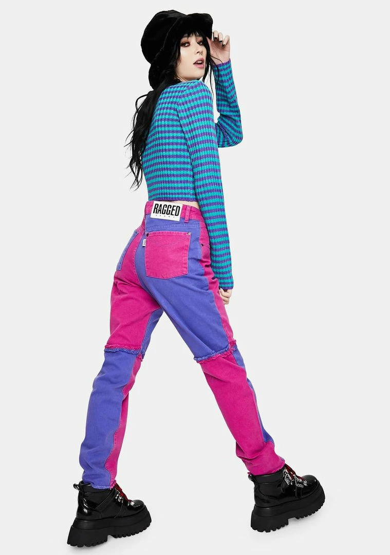 Hot Sale π€© The Ragged Priest Bottoms Purple Equilibrium Quarter Panel π Jeans π 6 The Ragged Priest Bottoms Purple Equilibrium Quarter Panel Jeans