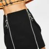 The Ragged Priest Bottoms Tears Zipper Mini Skirt