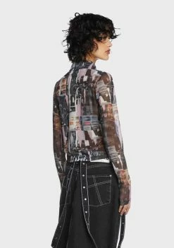 Buy 🥰 The Ragged Priest Amnesia Mesh Top Tops ✔️ 10 The Ragged Priest Amnesia Mesh Top Tops