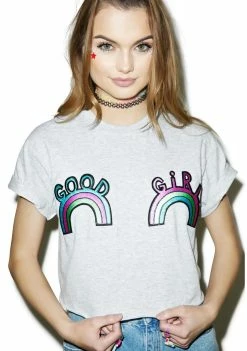 The Ragged Priest Good Girl Crop Tee Tops