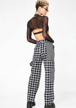 Buy π₯ The Ragged Priest Bottoms Grid Combat Trousers π€© 9 The Ragged Priest Bottoms Grid Combat Trousers