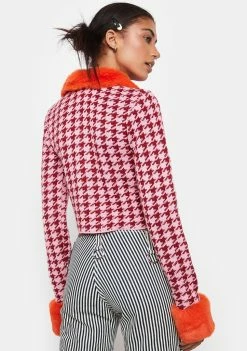 Hot Sale π The Ragged Priest Bluster Houndstooth Cardi Top β€οΈ 9 The Ragged Priest Bluster Houndstooth Cardi Top