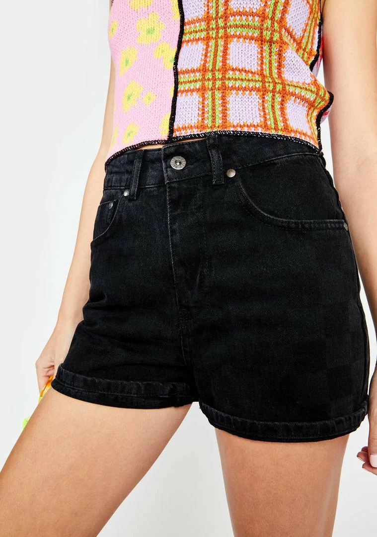 Hot Sale π₯ The Ragged Priest Charcoal Rave Denim Shorts Bottoms π― 3 The Ragged Priest Charcoal Rave Denim Shorts Bottoms