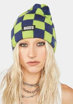 The Ragged Priest Player Checkered Beanie