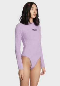 The Ragged Priest Tops Obsessed Fuzzy Bodysuit