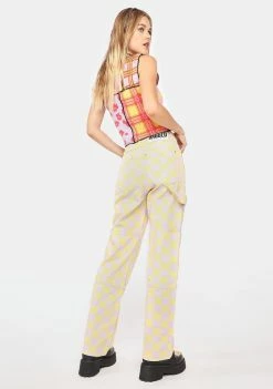 The Ragged Priest Beat Checkered Jeans