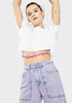 The Ragged Priest Generation Chain Crop Tee Tops