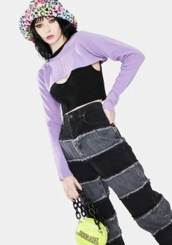 The Ragged Priest Undo Double Layer Crop Top