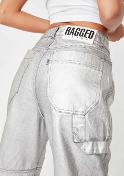 Buy π The Ragged Priest Satellite Metallic π Jeans Bottoms π 9 The Ragged Priest Satellite Metallic Jeans Bottoms