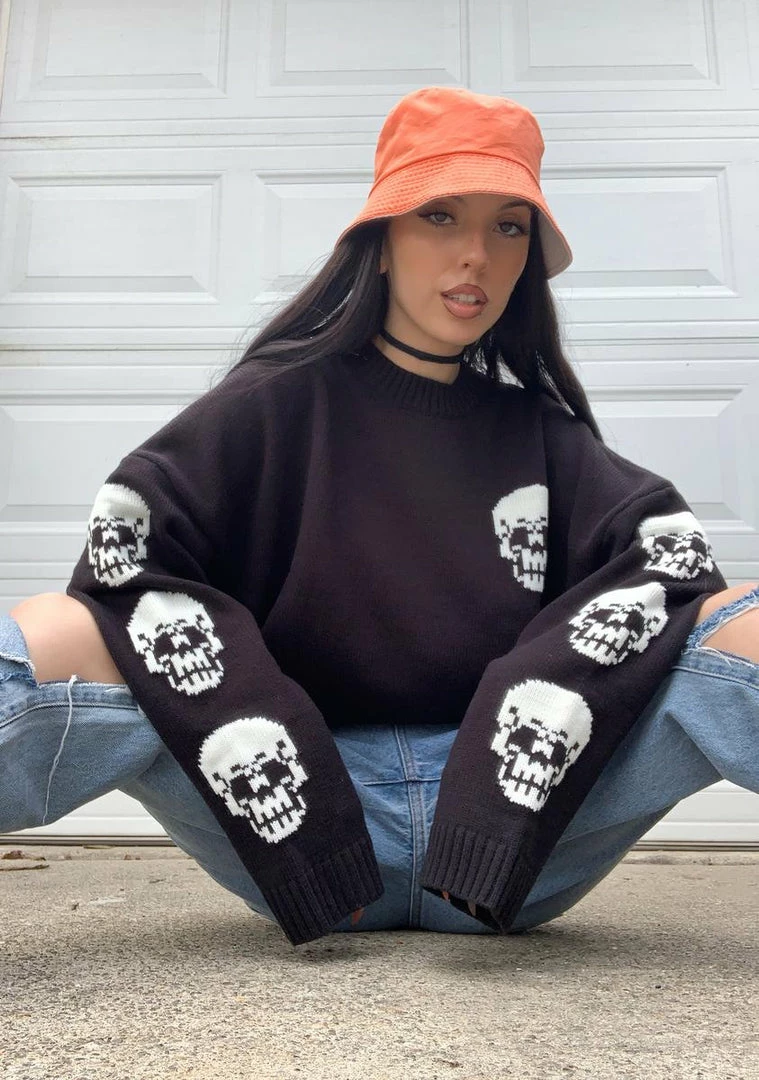 Best Sale ⌛ The Ragged Priest Creator Knit Sweater 🧨 4 The Ragged Priest Creator Knit Sweater