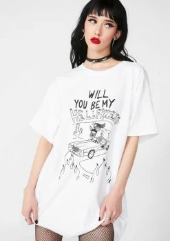 The Ragged Priest X Gory Bastard Will You Be My Hell Friend Tee Tops