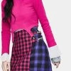 The Ragged Priest Matter Plaid Mini Skirt Bottoms