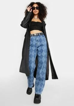 The Ragged Priest Bottoms Detention Argyle Jeans