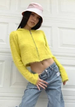 The Ragged Priest Tops System Knit Zip Up Hoodie