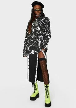 The Ragged Priest Tops Splatter Long Sleeve Graphic Tee