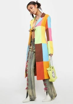 The Ragged Priest Dealer Patchwork Longline Jacket Outerwear