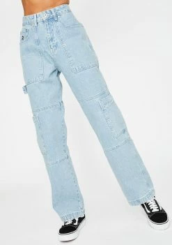The Ragged Priest Blue Combat Jeans